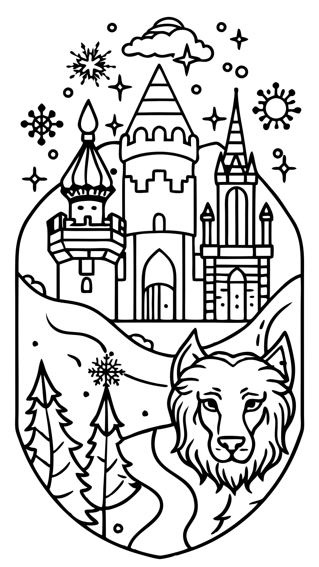 narnia coloring page